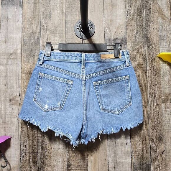 GRLFRND Revolve Cindy Distressed Lady Marmalade Shorts - Picture 2 of 4